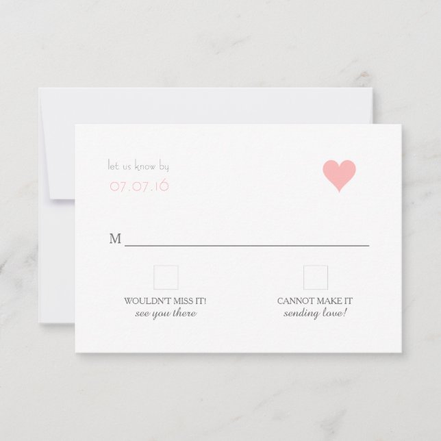 {Lover's} Modern Wedn RSVP (Anverso)