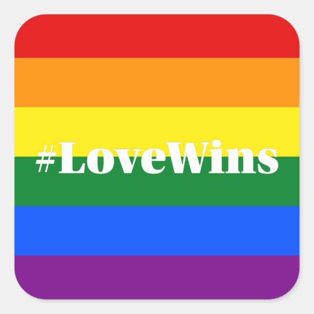 #LoveWins Love gana la etiqueta #Marriage Equality (Anverso)