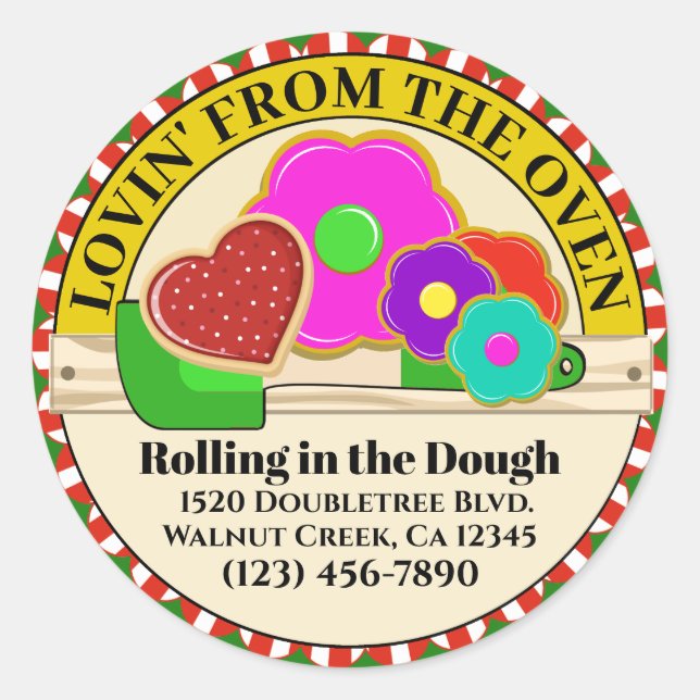Lovin' de la Pegatina de alimentos para hornos (Anverso)