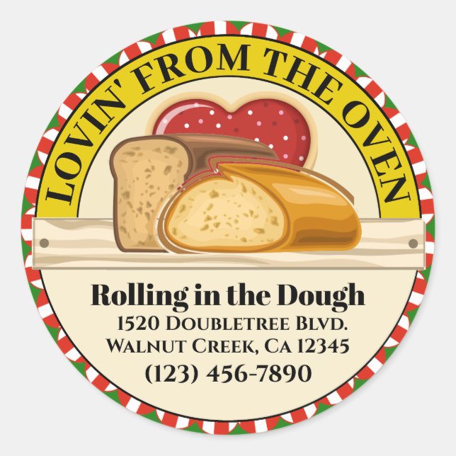 Lovin' de la Pegatina de alimentos para hornos (Anverso)