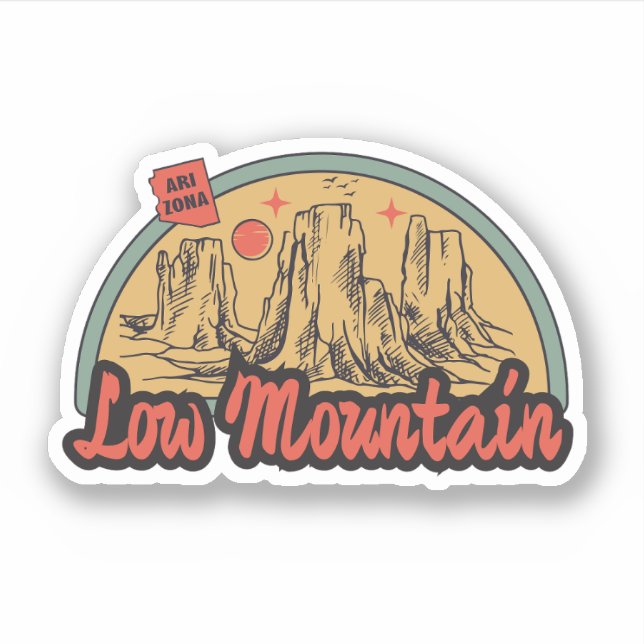 Low Mountain, Arizona  Pegatina (Anverso)
