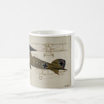 Lt de Albatros. Taza de café de Von Hipple WWI