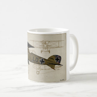 Lt de Albatros. Taza de café de Von Hipple WWI