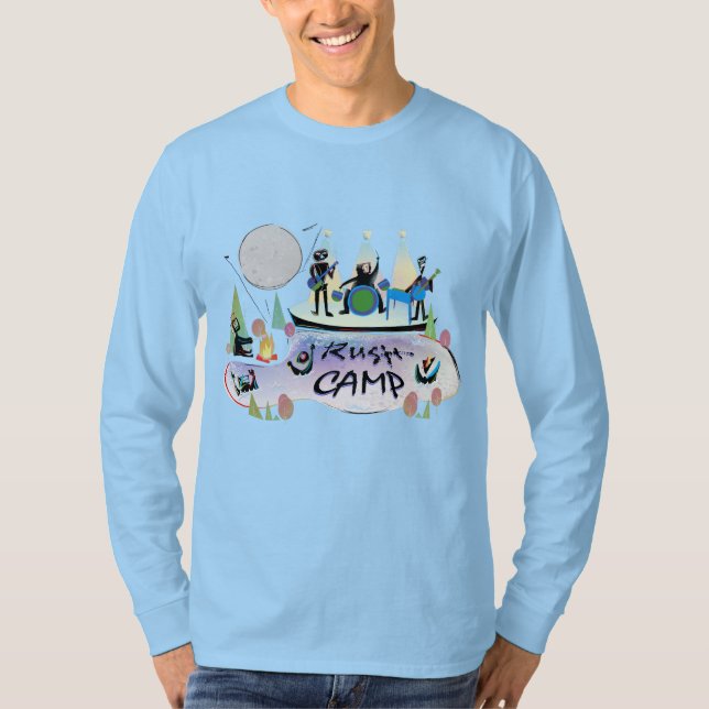 Lt largo básico Blue RushCamp de la camiseta Viv (Anverso)