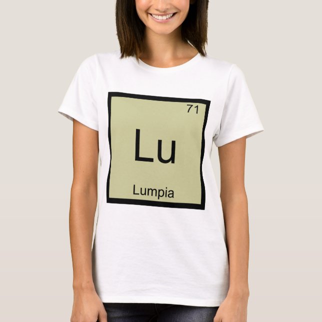 Lu - Camisa de Símbolo de Elemento de Química Dive (Anverso)