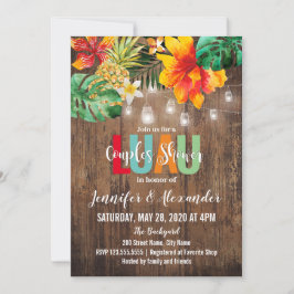 Luau Couples Invitación a la ducha