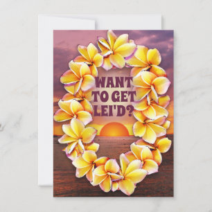 Luau hawaiano (personalizable de texto)