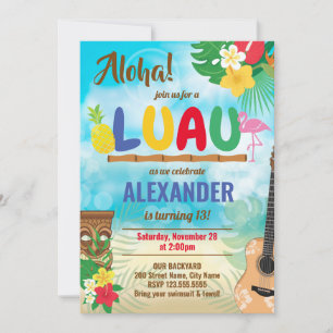 Luau Tropical Boy Birday Party