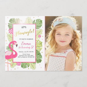 Luau tropical del cumpleaños de la invitación del