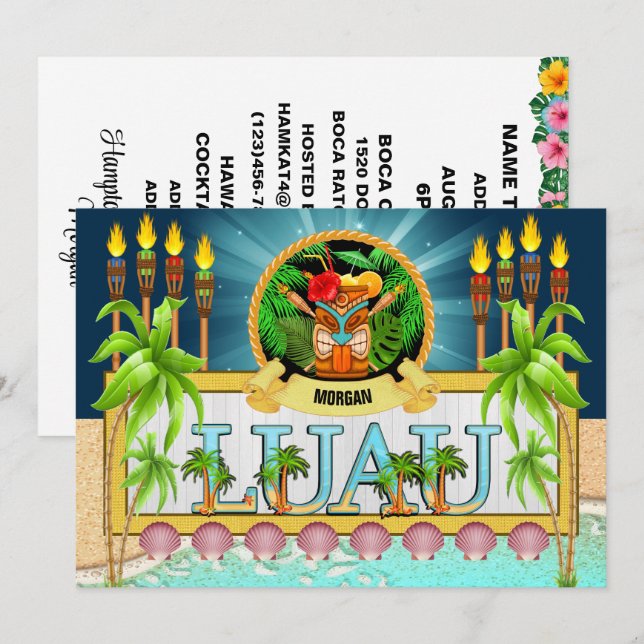 LUAU - Ver Atrás - Invitación (Anverso / Reverso)