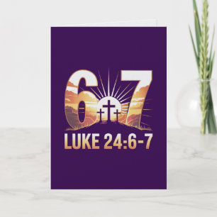 Lucas 24 6-7 Tarjeta de Pascua Él No Está Aquí Res