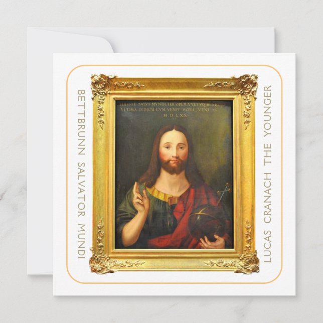 Lucas Cranach el salvador más joven Mundi Hi-Def (Anverso)