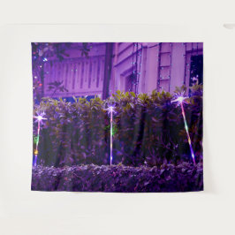 Luces arcoiris en el tapiz de Auckland