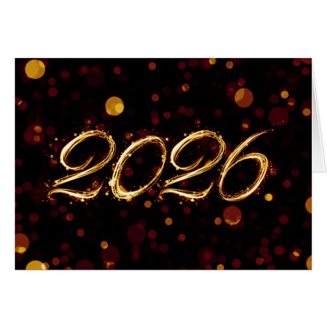 luces bokeh año nuevo 2026 (Anverso (Horizontal))