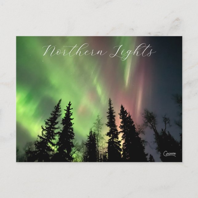 Luces boreales - Postal (Anverso)
