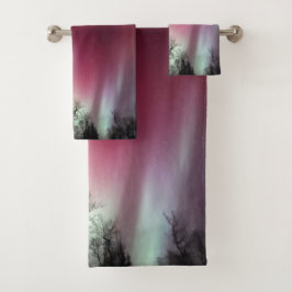 Luces boreales - Set de toallas de baño