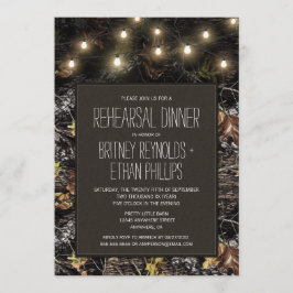 Luces + Caza Camo Ensayos Invitaciones a la cena