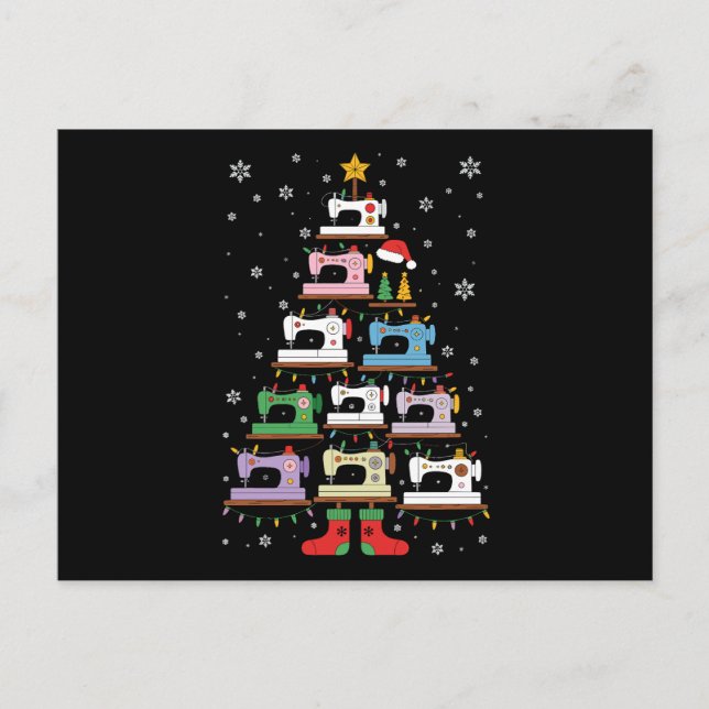 Luces de árbol de máquina de coser de Navidad Calc (Anverso)