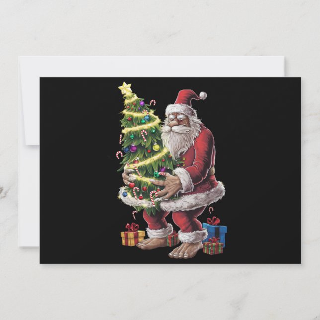 Luces de árbol de Navidad Bigfoot Navidad Amante d (Anverso)