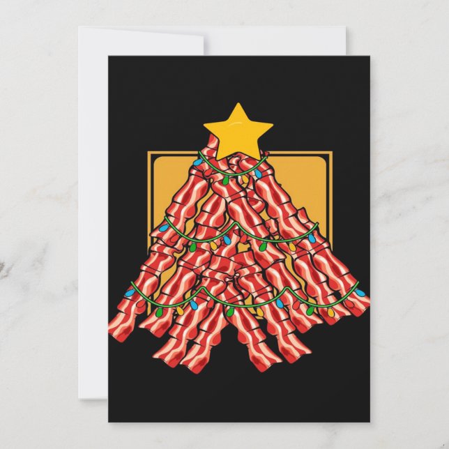 Luces de árbol de Navidad con tocino (Anverso)