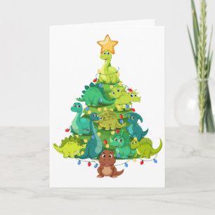 Luces de árbol de Navidad de dinosaurio T Rex niño