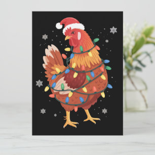 Luces de árbol de Navidad de pollo granja animal S