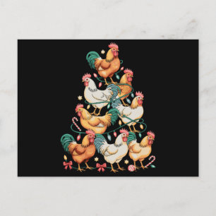 Luces de árbol de Navidad de pollo temporada navid