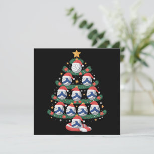 Luces de árbol de Navidad de voleibol jugador de d