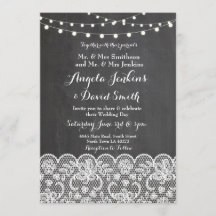 Luces de Boda de Invierno Invitación de Fiesta de 