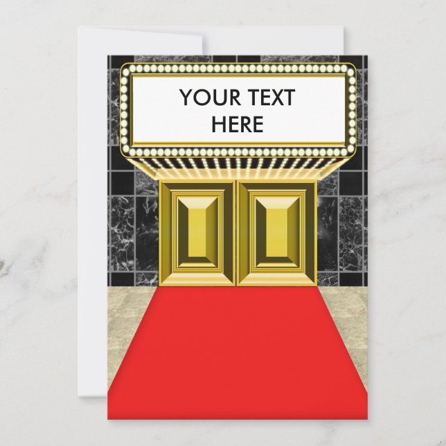 Luces de Broadway Marquee Personalizable Blank Atr (Anverso)