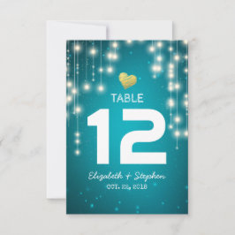 Luces de Cadena Bodas Asiento Lugar Número de Mesa