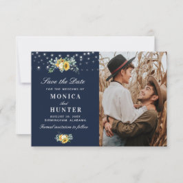 luces de cadena de girasol guardan la tarjeta de f