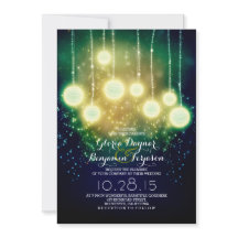luces de cadena y lámparas de araña invitaciones d