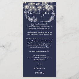 Luces de Cadenas de Color Azul Marino Tarjeta de A