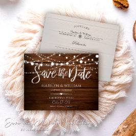 Luces de Cadenas Simples Rústicas Tarjeta Postal d