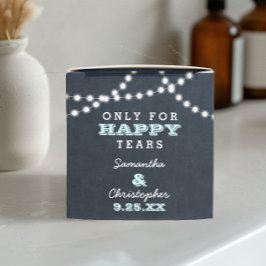 Luces de Chalkboard Aqua Mini Cajas de tejidos Bod