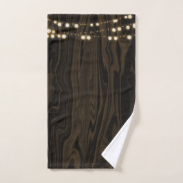 Luces de Cuerda de Madera Marrón Rústico Caprichos