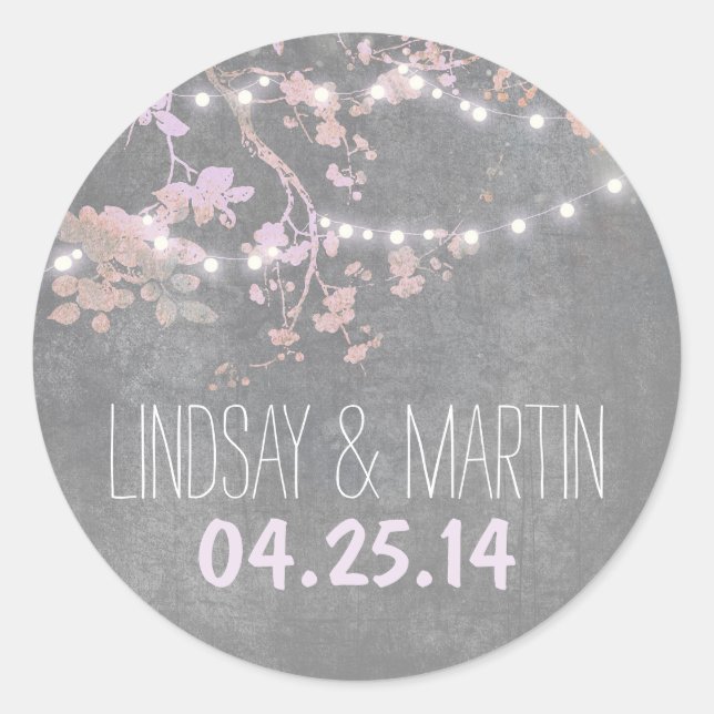 Luces de cuerda lindas y elegantes pegatinas de bo (Anverso)