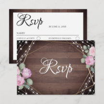 Luces de Cuerda Rústicas con Madera y Floral RSVP 