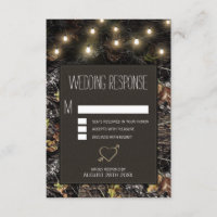 Luces de cuerdas + Caza de tarjetas RSVP de casami