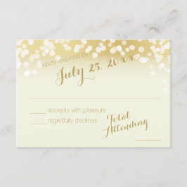 Luces de espuma de marfil y oro RSVP