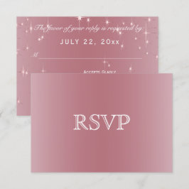 Luces de estrella de oro Rosa de Rubor - RSVP