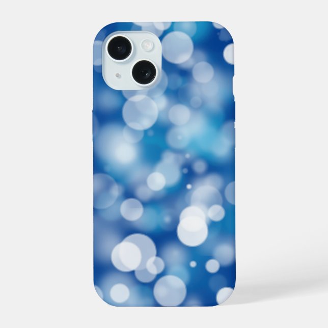 Luces de fiesta con efecto bokeh azul (Reverso )