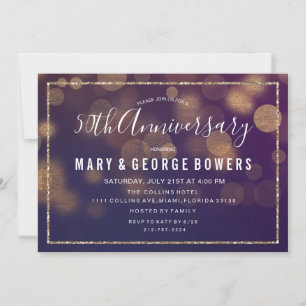 Luces de Invitación para Aniversario de Boda - CUA