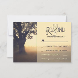 Luces de jardín árbol boda rústica RSVP