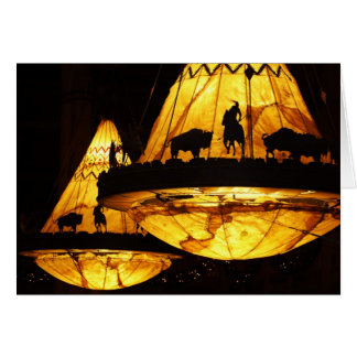Luces de la casa de campo del desierto