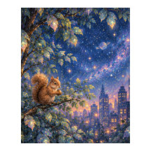 Luces de la ciudad celestial Arte de pared caprich