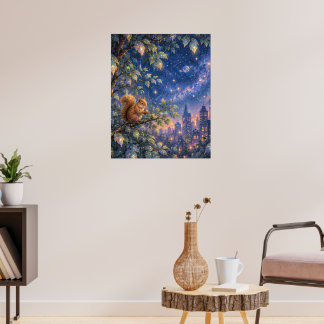 Luces de la ciudad celestial Arte de pared caprich