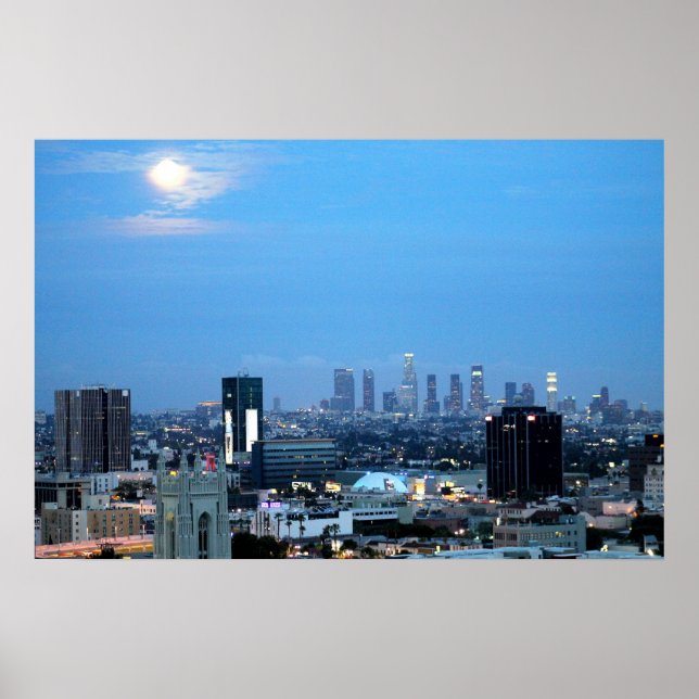 Luces de La Ciudad de Los Ángeles en la impresión  (Frente)