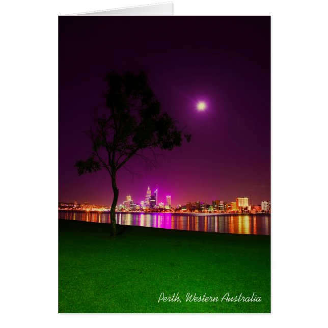 Luces de la ciudad de Perth desde el sur de Perth  (Frente)